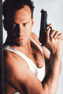 Yes, the metaphor breaks down. DIE HARD is an action movie, after all. 