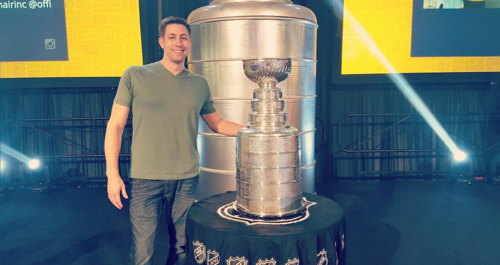 With the Cup during All-Star weekend 2016 in Nashville